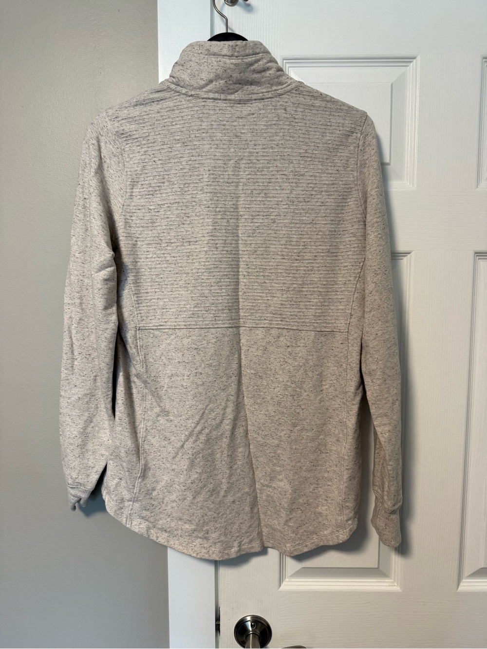 LL Bean pullover. M Tall. Oatmeal Heather. - Picture 6 of 6